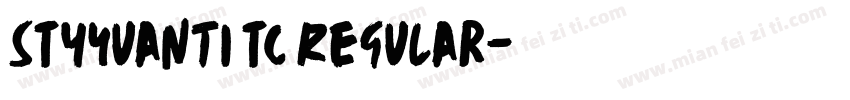 STYyuanti TC Regular字体转换